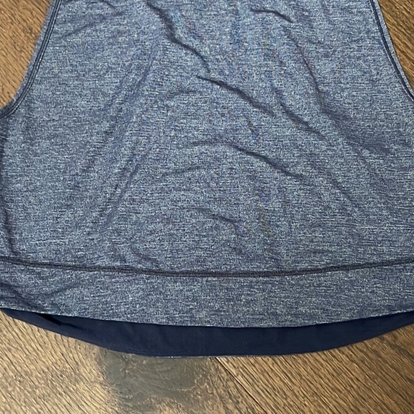 Lululemon Blue Grey Racerback Tank Top Size 6 - Picture 3 of 5